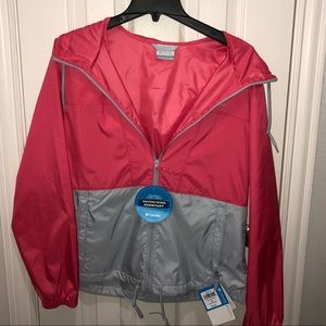 Pink & Gray Columbia Water/wind resistant jacket